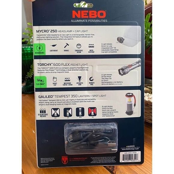 Nebo flashlight kit emergency kit lights - Picture 2 of 4